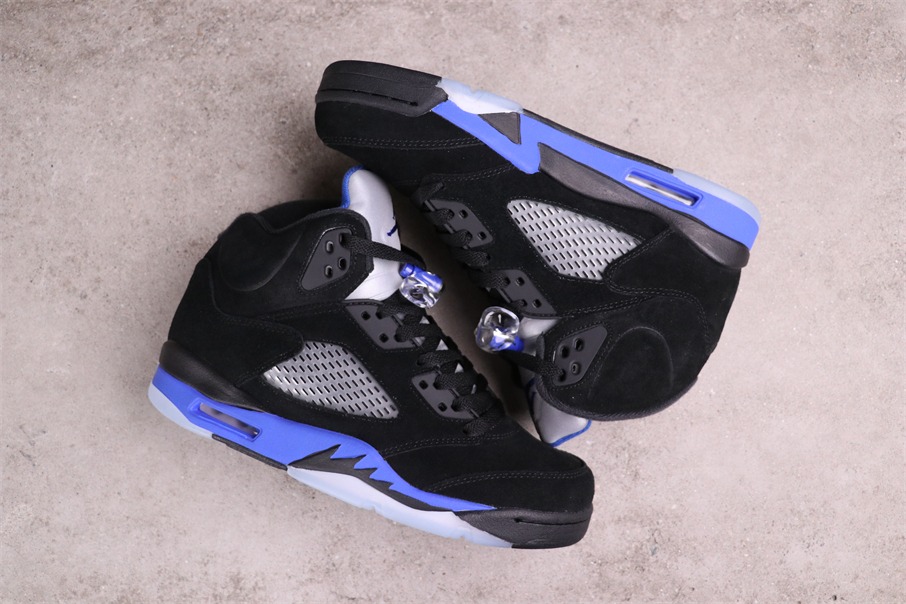 Air Jordan 5 Stealth 2.0 Black Blue Shoes - Click Image to Close